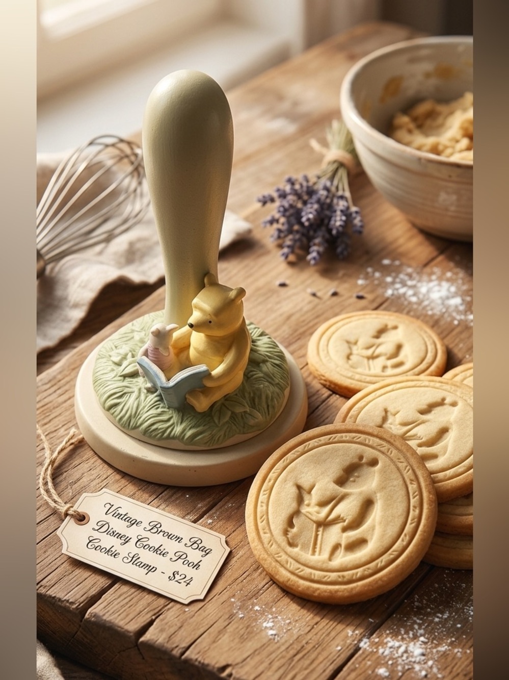 Vintage Brown Bag Disney Winnie the Pooh Cookie Stamp
